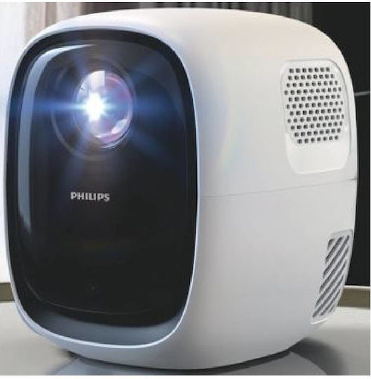 Philips Neopix 130W 0308.0067 Projector LCD HD LED Lamp with Wi-Fi and Built-in Speakers White