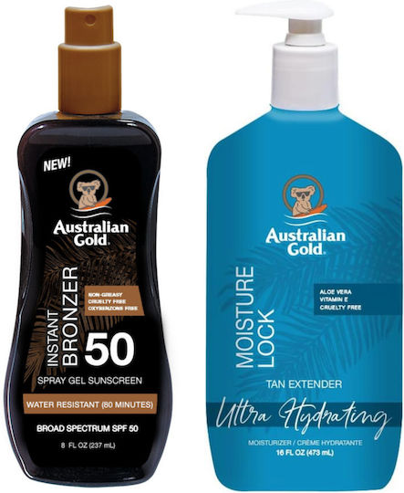 Australian Gold Spray Gel Bronzer LSF 50 + Feuchtigkeitssperre 473ml
