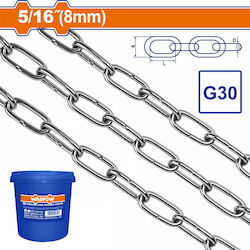 Wadfow Αλυσίδα Σκάφους Γαλβανιζέ 21m x 8mm και Βάρος 25kg