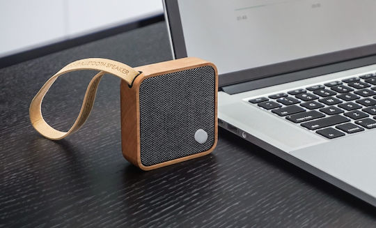 Gingko MI Square Ηχείο Bluetooth 3W με Διάρκεια Μπαταρίας έως 6 ώρες Cherry