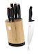 Berlinger Haus Knife Set with Block from Stainless Steel 6pcs