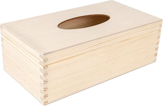 Creative Suport pentru șervețele Lemn Bej 25.5x13.5x9cm JAN-CD-TISSUE