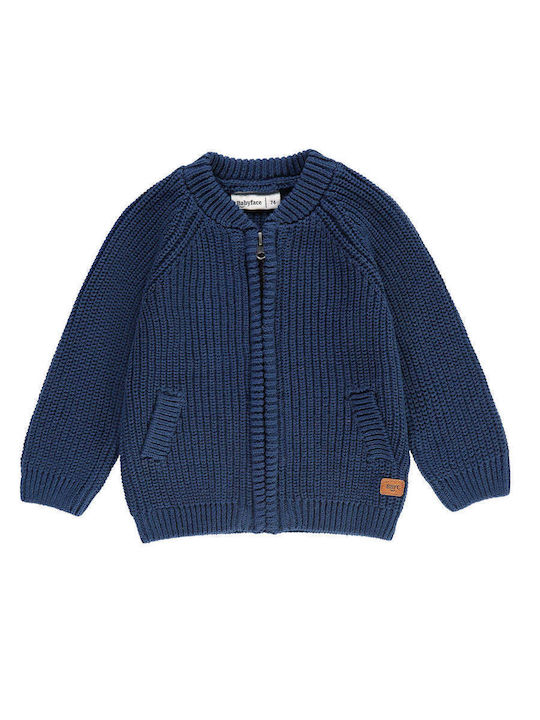 Babyface Kids Cardigan Knitted Blue