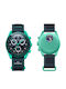 Swatch Moonswatch Mission Men's Watch Battery with Turquoise Ceramic Bracelet