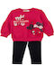 Kinder-Set mit Leggings Winter 2Stück Rot