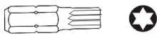 Jonnesway накрайник Torx T25 x 75mm 6-стенен 10mm