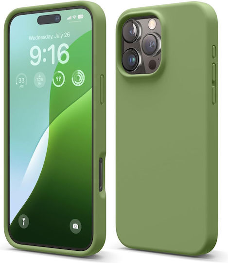 Elago Premium Liquid Umschlag Rückseite Silikon Grün (iPhone 17 Pro Max / iPhone 17 Pro / iPhone 16 Pro Max)