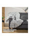 Homelevel Homelevel Faux Κουβέρτα Γούνινη Καναπέ 127x152εκ. Grey
