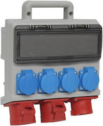 Construction Switchgear Elcase W16-0204 Ip44 Board Plug Cee 16a-5p Sockets 4x Gk 230v 16a 2x Cee 16a 35200000 Construction Switchgear Elcase W16-0204 Ip44 Board Plug Cee 16a-5p Sockets 4x Gk 230v 16a 2x Cee 16a 35200000