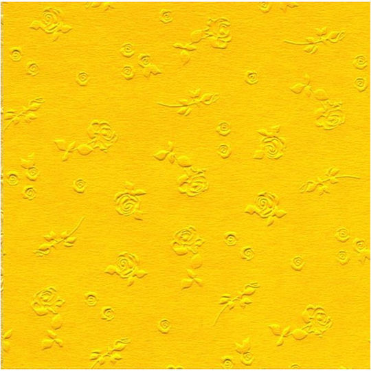 The Littlies Χαρτόνι Floral 50x70εκ. Κίτρινο
