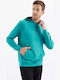 Φούτερ με Κουκούλα Sea Green