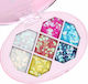Paletă Glitter Flippy Variant 1 7 Nuante Corp Păr 50 G Rezistent la Apă 9.8 X 6.8 Cm Multicolor