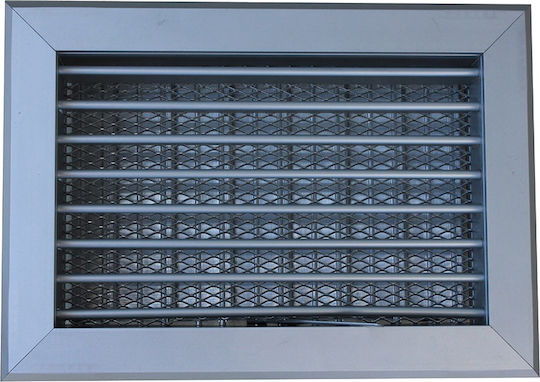 Kapnotechniki Rectangular Fireplace Air Shutter 30x