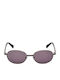 Swarovski Unisex Sunglasses with Silver Metal Frame and Purple Lens SK342 08A