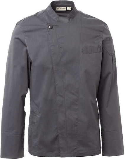 Payper Coat Chef 100% Cotton made Gray with Long Sleeve Elite Mesh