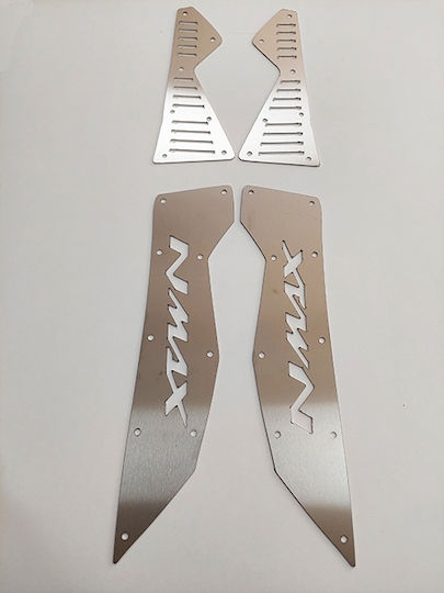 Moto Discovery Motorcycle Footpeg Protectors Yamaha NMAX Silver