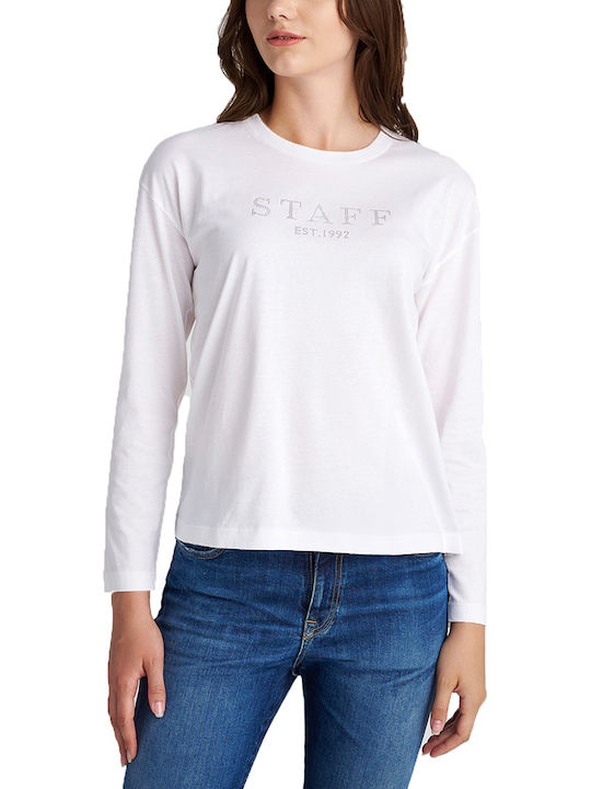 Liza Women's Blouse Cotton Long Sleeve White