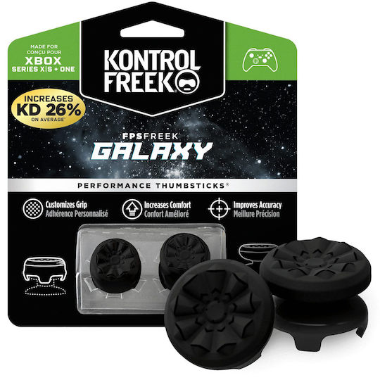 KontrolFreek Performance Thumbsticks Fps Freek Galaxy Thumb Grips για Xbox One / Xbox Series σε Μαύρο χρώμα