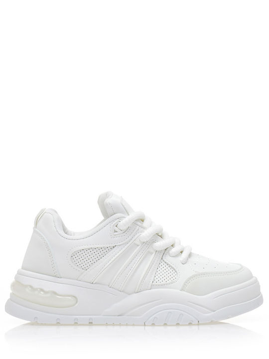 Γυναικεία Flatforms Sneakers Λευκά