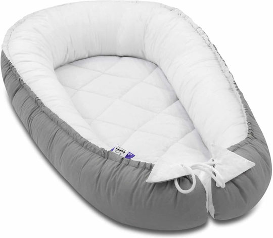 Jukki Baby Nest Pillow White Grey 55x100cm Jukki Baby Nest Pillow White Grey 55x100cm