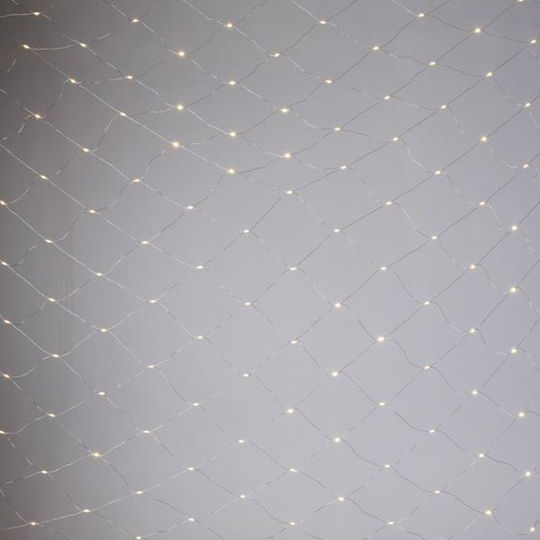 Luminițe LED 4 m x 350 cm Alb Cald de Tip Plasă