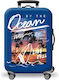 Large Suitcase Cover Amber Ocean Waves Am638-03...