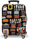 Small Amber Friends Suitcase Cover Am718-01 Amb...