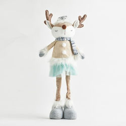 Reindeer Woman Blue Clothes 23x17x79cm