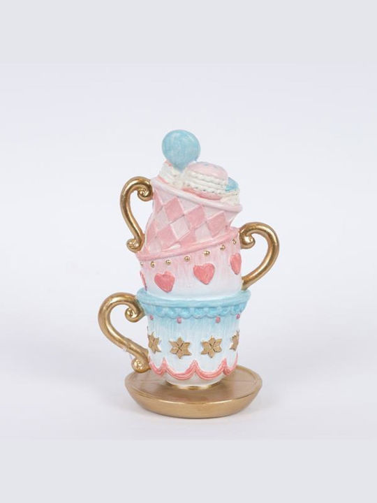Eurolamp Decorative Polyresin Cups Macarons Pink 9x11.5x18cm