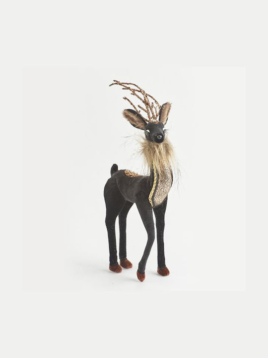 Velvet Reindeer Black 13x5x29cm