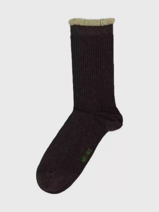 ME-WE Women's Socks Brown