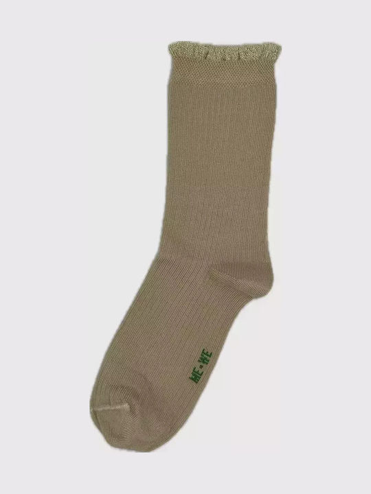 ME-WE Women's Socks Beige