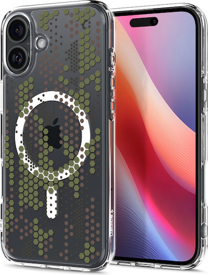 Spigen Ultra Hybrid MagFit Задна корица Пластмаса Digital Camo (iPhone 16)