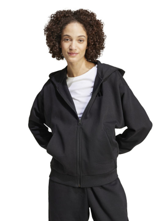 adidas Women's Hooded Cardigan Black