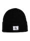 Beanie Unisex Σκούφος Πλεκτός σε Μαύρο χρώμα