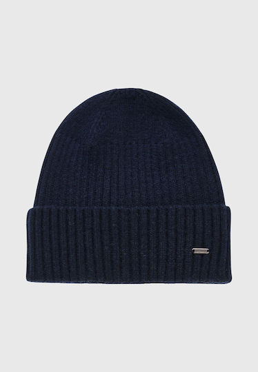 Beanie Ανδρικός Σκούφος Πλεκτός σε Navy Μπλε χρώμα