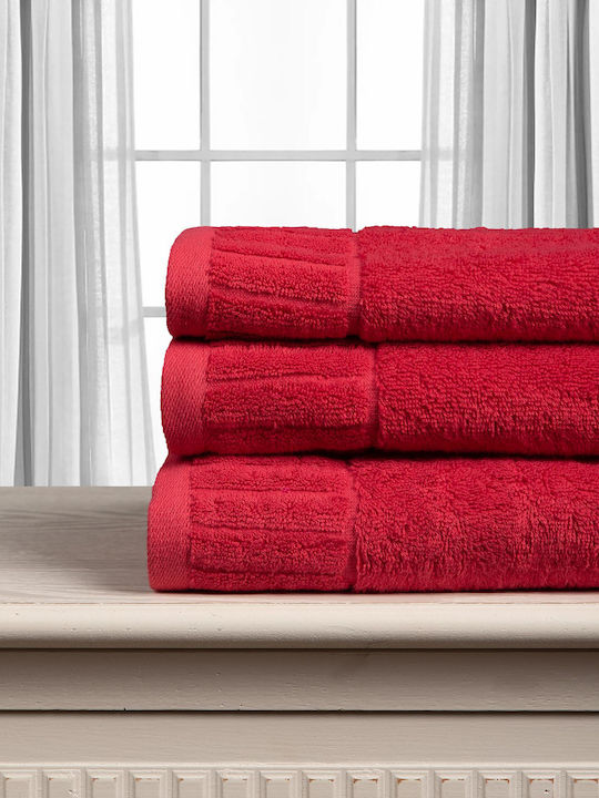 Silk Fashion Bath Towel Melody 75x150cm Red Wei...