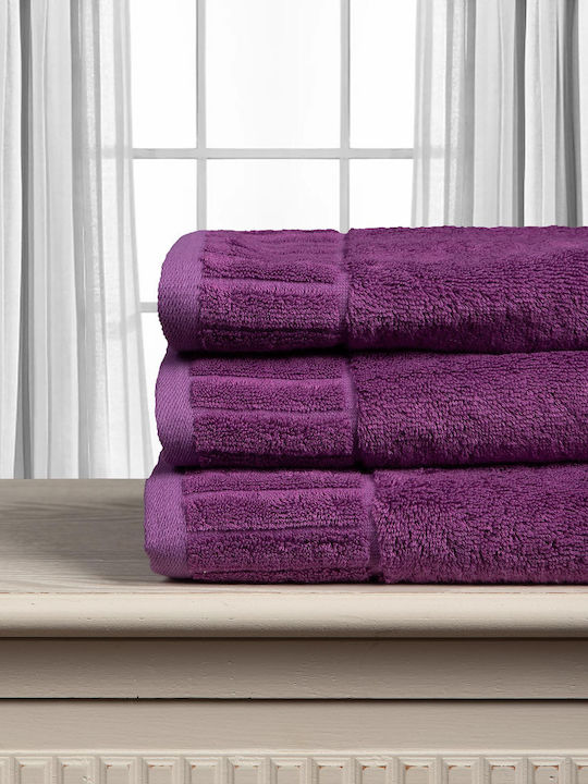 Silk Fashion Bath Towel Melodia 75x150cm Purple...