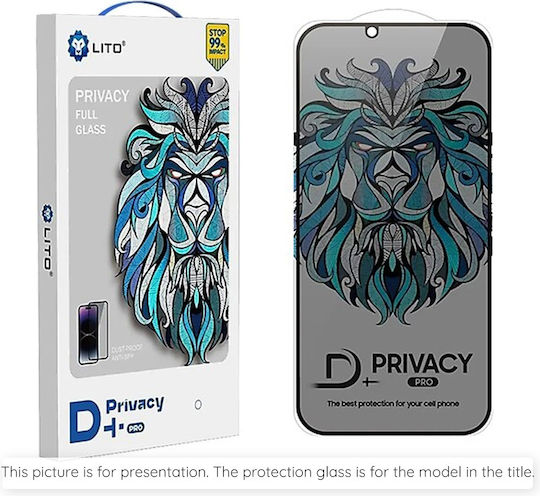 Lito D+ Pro Privacy Screen Protector Black (iPhone 16 Pro Max)