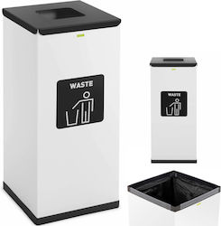Mixed Waste Sorting Bin Steel 30.5x30.5x70cm 60l