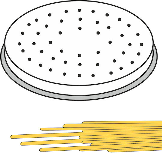 Spaghetti Pasta Maker Nozzle 22 Holes Diameter 2 Mm Mpf2.5/4 Hendi 229484