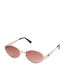 AV Sunglasses Gigi Γυναικεία Γυαλιά Ηλίου με Χρυσό Μεταλλικό Σκελετό και Καφέ Ντεγκραντέ Φακό 101-Gigi Gold/Pink