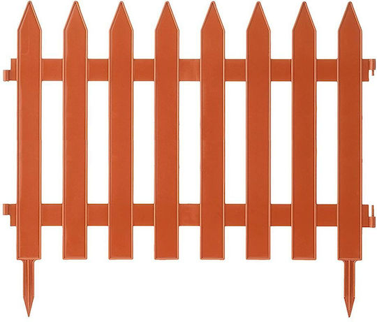 Φράχτης Κήπου Πλαστικός Terracotta 3.60mx52cm Prosperplast 103770