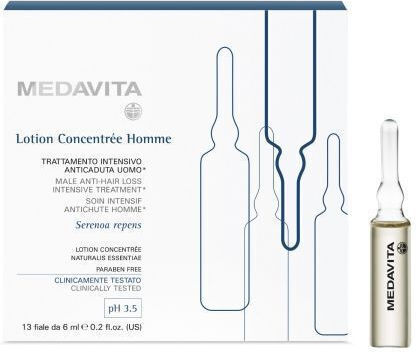 Medavita Concentree Homme Male Anti Hair Loss Intensive Treatment Hair Ampoules Against Hair Loss For Men 13x6ml