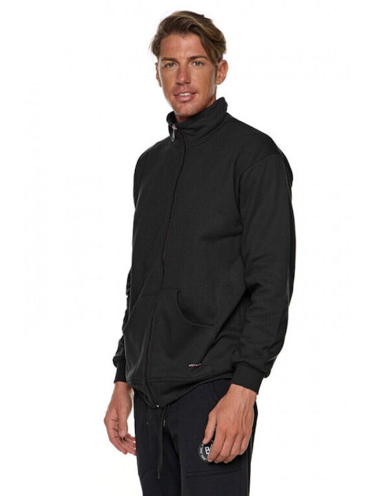 Bodymove Men's Sweatshirt Jacket black