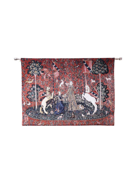 Signare Wandteppich 120x85cm – Dame mit Einhorn Geschmackssinn