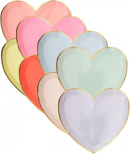 Meri Meri Farfurie Pastel Palette pentru Petreceri