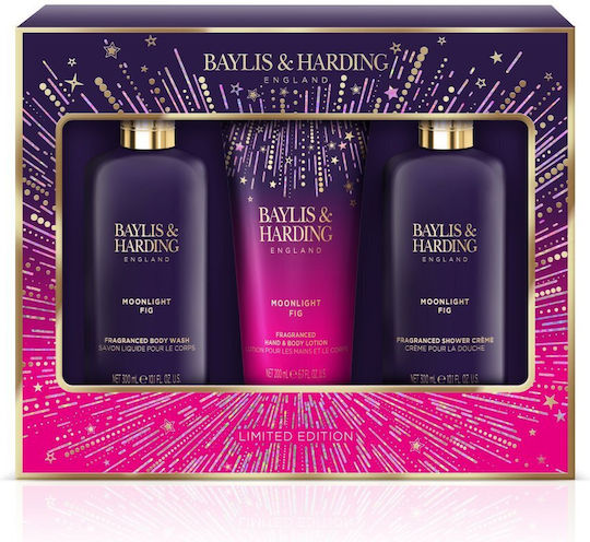 Baylis & Harding Wild Fig And Pomegranate Luxury Essentials Skin Care Set for Moisturizing & Body Cleaning