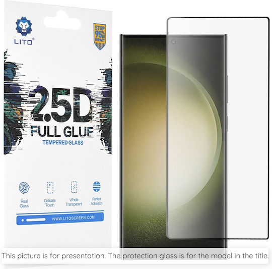 Lito 2.5D Full Glue Tempered Glass Μαύρο (Samsung Galaxy A16)