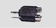 GBC GBC 3.5mm / RCA Male to RCA 2x Female Converter 1 Piece